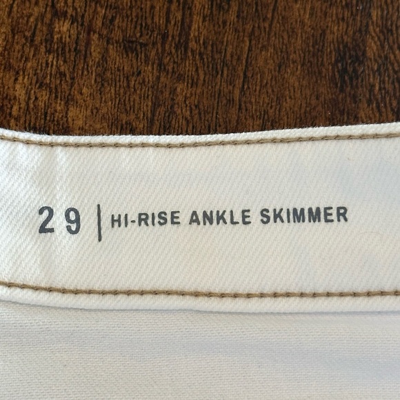 The Normal Brand | Hi-Rise Ankle Skimmer in White - Picture 7 of 12